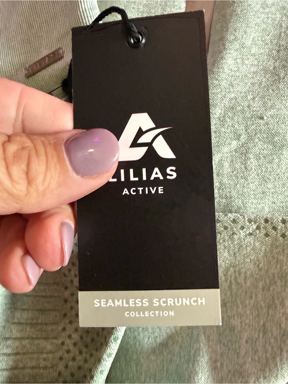 Lilia’s Active Sage Green Seamless Leggings - Picture 4 of 5